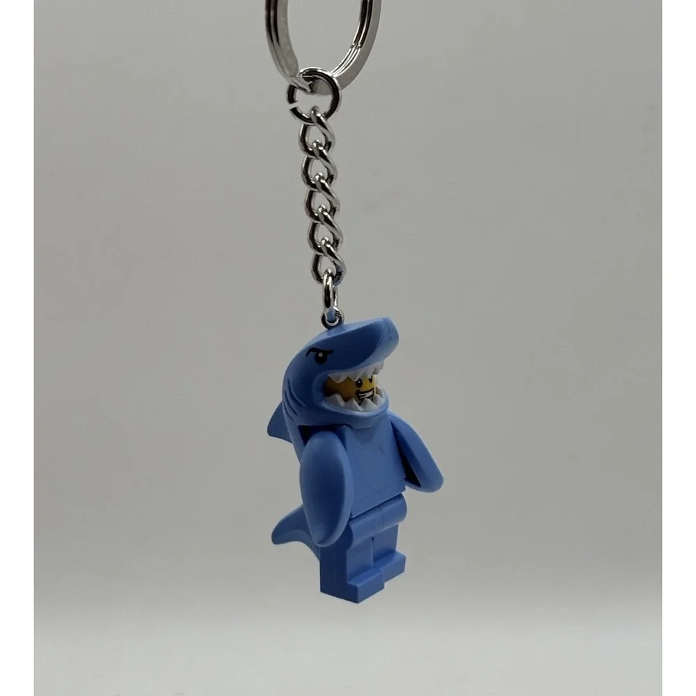 LEGO Shark Suit Guy‎ Keyring 853666 Blue Minifigure Keychain